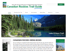 Tablet Screenshot of canadianrockiestrailguide.com